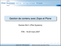 Pilot Systems introduit Python, Zope et Plone à l'ITIN